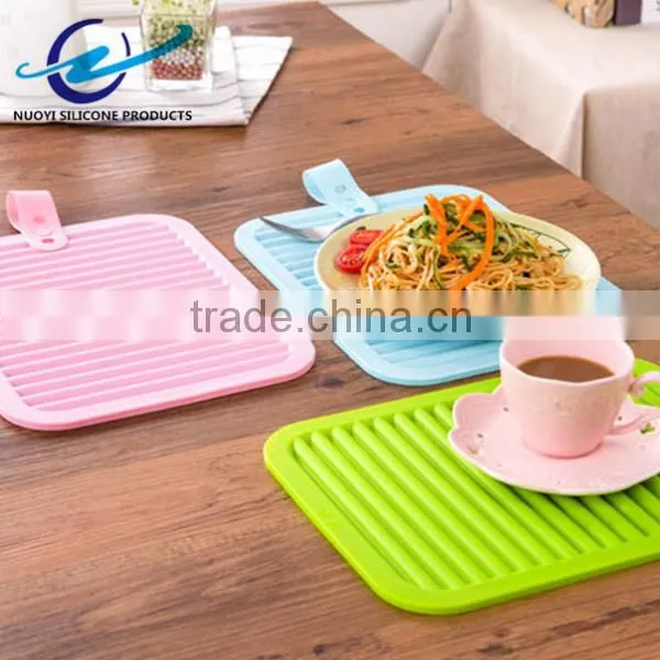Non Slip Flexible Durable Heat Resistant Silicone Pot Holder Silicone Hot Pad photo-4