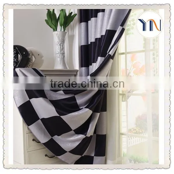 Wholesales Polyester Checks Blackout Blind Fabric