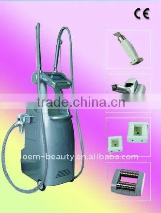M8+2 liposuction cavitation vacuum+motorized intelligent roller+ultrasound+LED light therapy slimming equipments