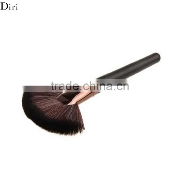 Large Fan Shape Goat Hair Makeup Blush Face Powder Foundation Cosmetic Brush photo-4