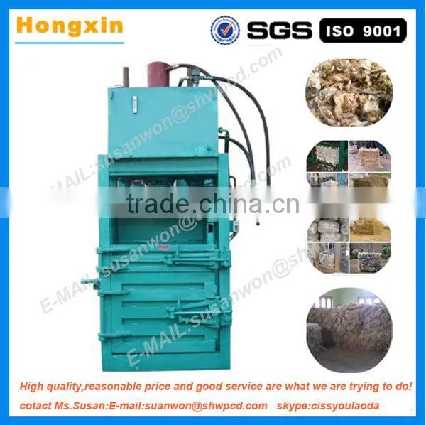 Industrial Vertical Type Waste Paper Cotton Fiber Wool Packing Machine photo-6