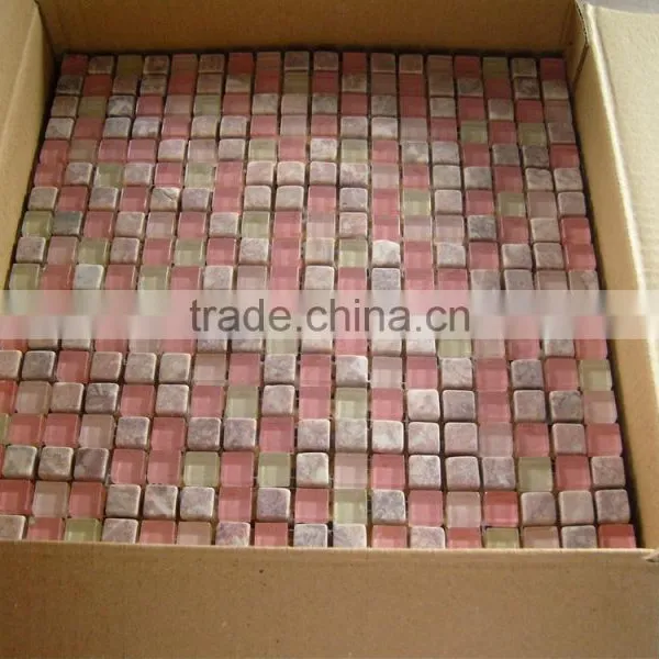 Polished Diamond Shape White Marble Mosaic photo-5