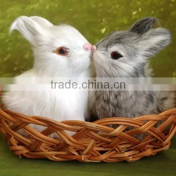 Easter Bunny Furry Animal Cheap Plastic Farm Animal Toy photo-6