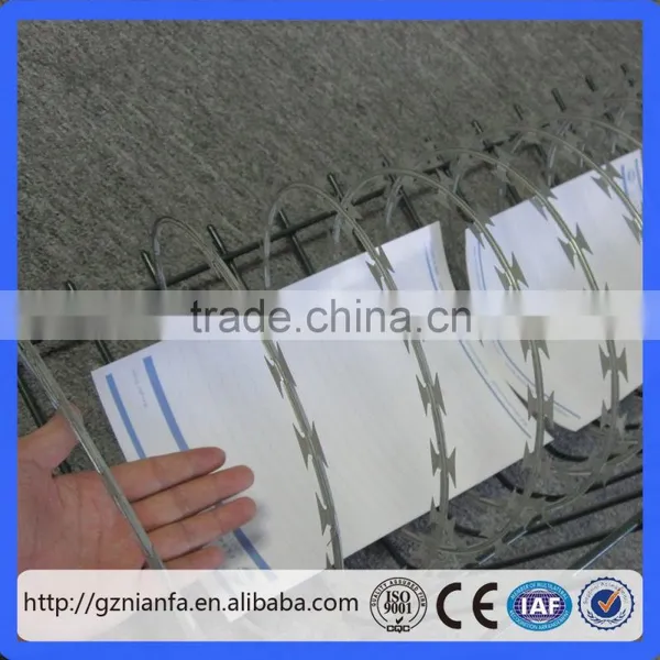45/50/70/100cm Coil Galvanized Concertina Razor Wire(Guangzhou Factory) photo-2