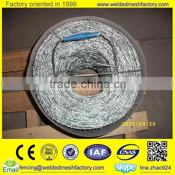 Hot Dipped /Electro Galvanized Double Twist Barbed Wire
