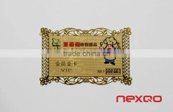 Customized Barcode Printed Loyalty Metal Card photo-2