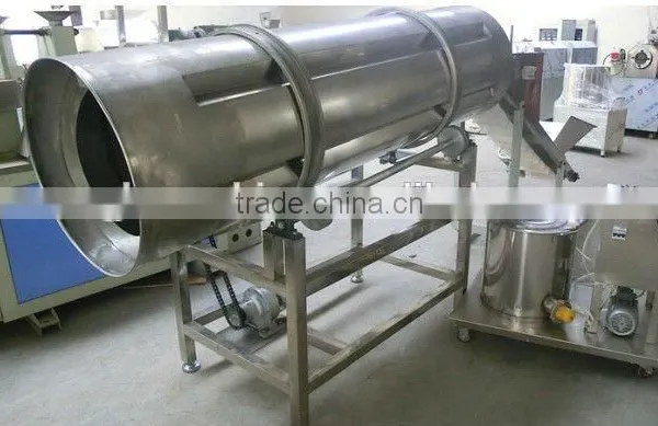 Automatic Drum potato chips single roller seasoning machine