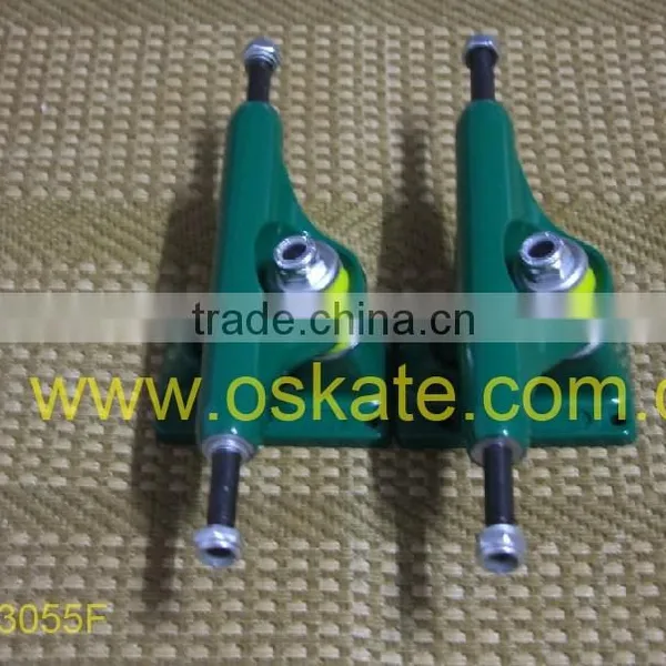 356 Aluminum Hangers 4140 Chromoly Steel Axles, New 5.5" Flounder Colorfully Skateboard Trucks photo-2