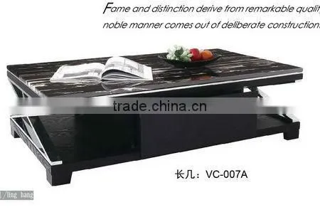 VC-007A Manufacturer Tempered Glass Tea Table
