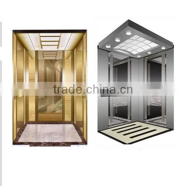Color Coating Etching Decorative Stainless Steel Elevator Cabin photo-4