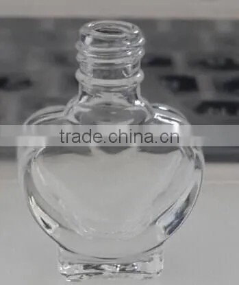 Wholesale New Style Heart Shaped Nail Polish Glass Bottle Factory in China photo-2