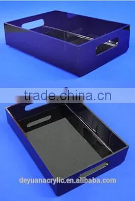 High Quality Clear Acrylic Serving Trays ,Home Storage Organization Storage Acrylic Trays photo-4