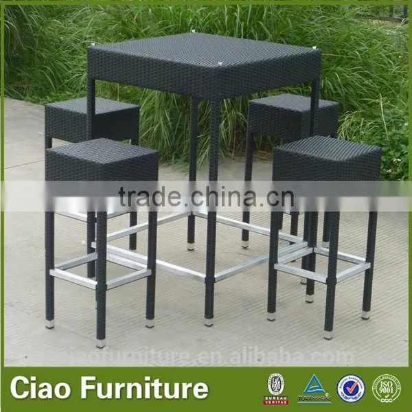4 Seaters High End Outdoor Rattan Bar Furniture photo-2