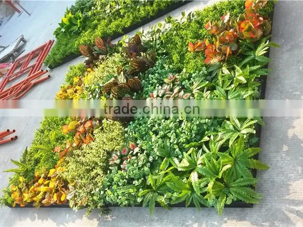 Home and Outdoor Decoration Synthetic Cheap Artificial Vertical Green Grass Wall E08 04B13 photo-3