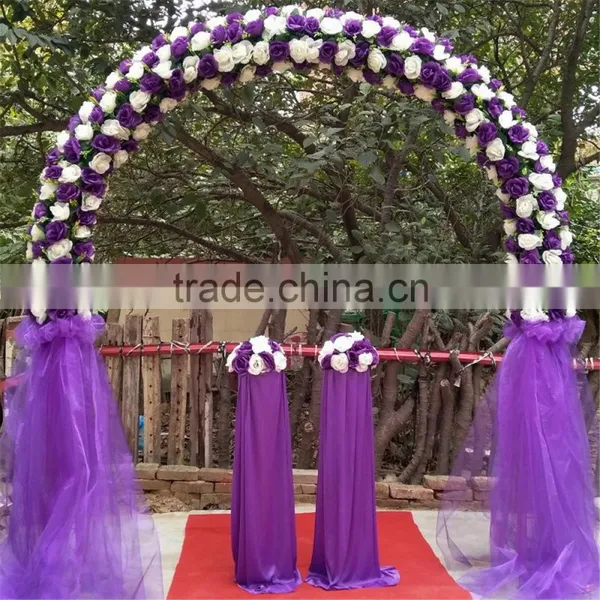 Decorative Artificial Plastic Wedding Flower Arch for Outdoor photo-4