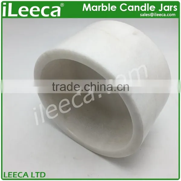 Big Size Home Premium Marble Candle Holder Jars photo-4