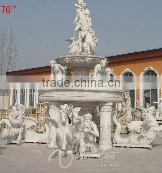 Custom Hand Carved Stone Carvings and Sculptures Marble Outdoor Water Fountains photo-3