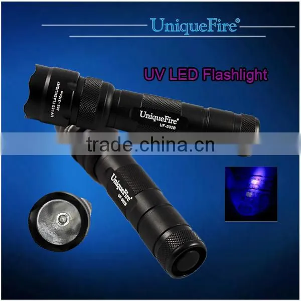 UniqueFire 365 nm UV Aluminum Alloy LED Flashlight