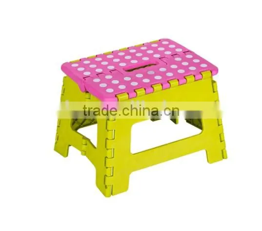 Cheap Plastic Folding Step Stool/fish Stool for Family Portable Colorful Foot Stool photo-2