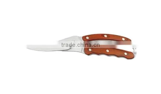 B2107 Stainless Steel Scissors Kitchen Scissors Bone Shears With TPR Handle photo-6