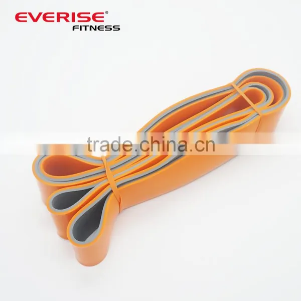 2017 New Developed Double Layer Double Color Fitness Latex Resistance Band photo-3