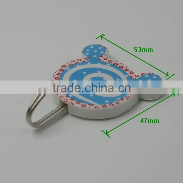 10pcs 2 Colors Cartoon Adhesive Hanging Plastic Hooks photo-3