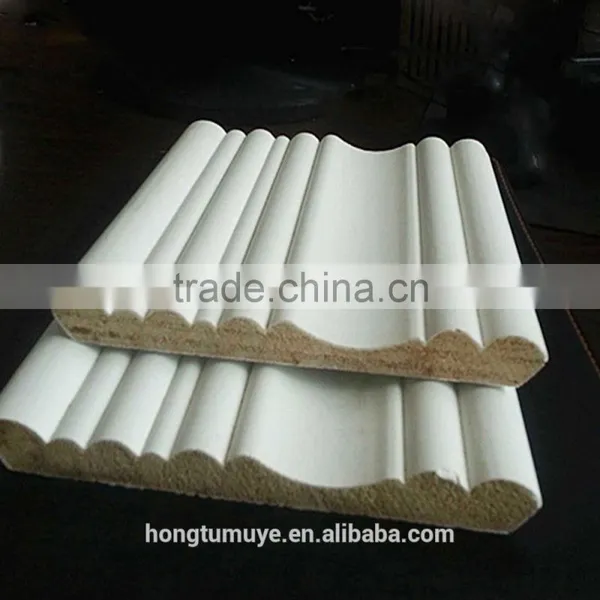 Decorative White Primed Wood Finger Joint Casing Moulding photo-6