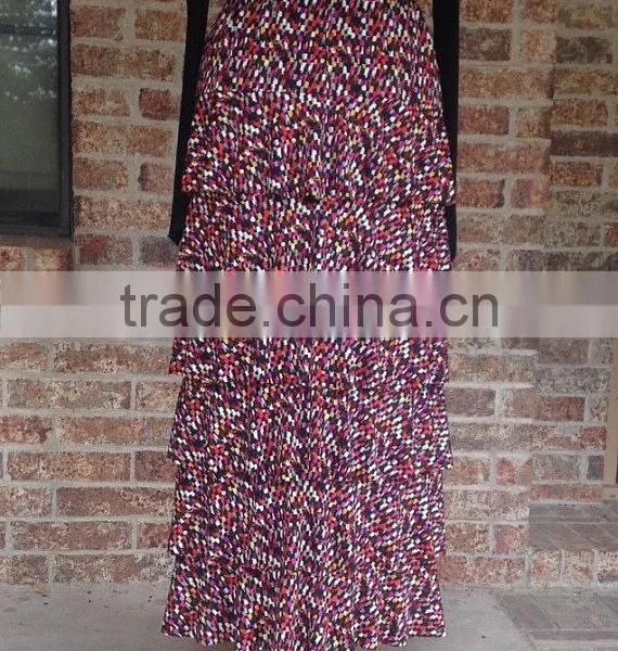 Matching Mother Daughter Clothes, 3/5/6 Layers Tiers Skirts, Mommy & Me Matching Maxi Ruffle Multi Layered Skirts photo-3