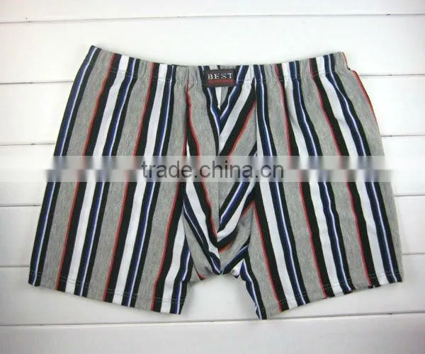 Fashion Geometry Stripe Men Underwear High Quality Bamboo Fiber Men Boxer Briefs photo-4