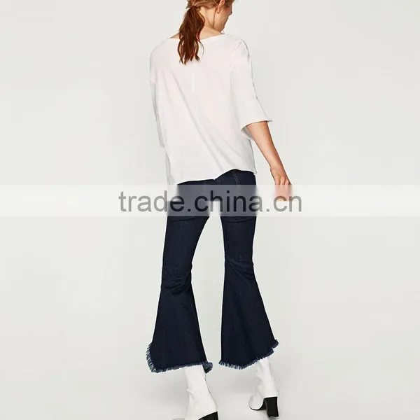 Wholesale Women Custom Top Casual Woman Hollow Buckle T-Shirt China Supplier photo-3