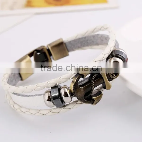 Zm22499a Hot Selling Men Bracelet Charm Anchor Bracelet photo-2