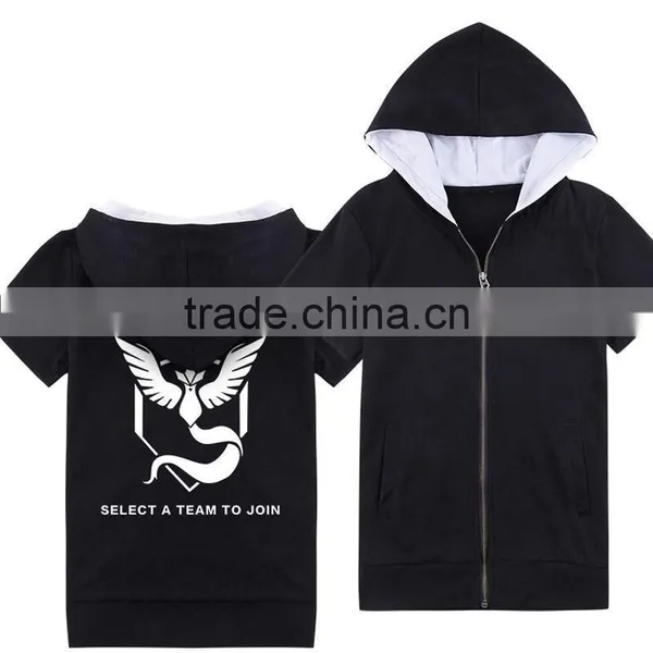 High Quality Pokemon Go Team Valor Team Mystic Team Instinct Hoodies T-shirt photo-3