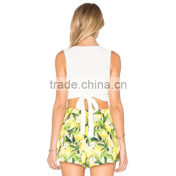 Deep Cut Wholesale Two Piece Sweat Shorts and Crop Top for Women photo-5