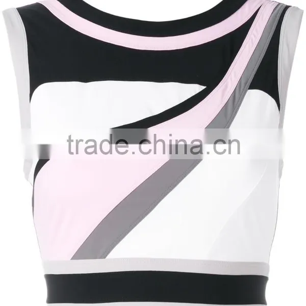 2017 New Style Custom Made Sexy Seamless Stretch Yoga Sport Bra Ladies Fashion Cropped Top photo-6