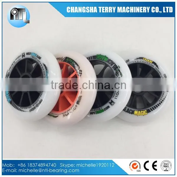 100mm PU Ice BLACK MPC Skate Wheel for Inline Skate ,skateboard 100x24mm photo-3