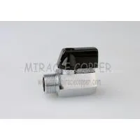 Male Polished Mini Ball Valve