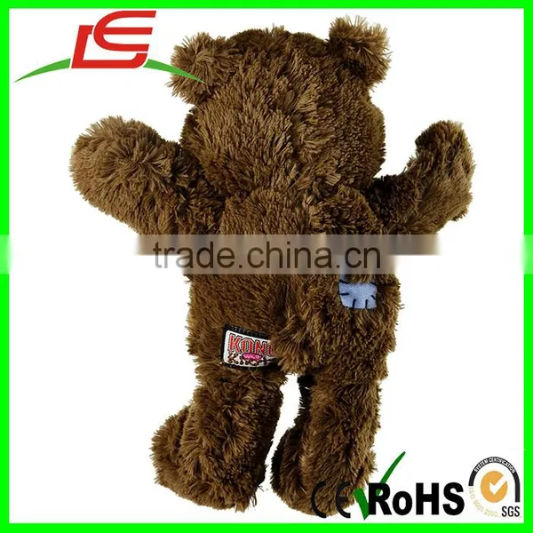 Choose Size Reinforced Plush Squeaky Dog Tug Toy Bear photo-2