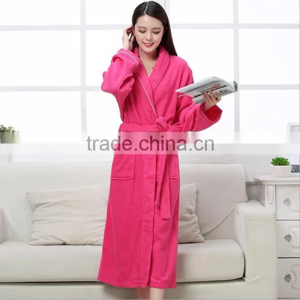 Custom Bridal Terry Bathrobe,100% Cotton Luxury Hotel Bathrobe photo-5