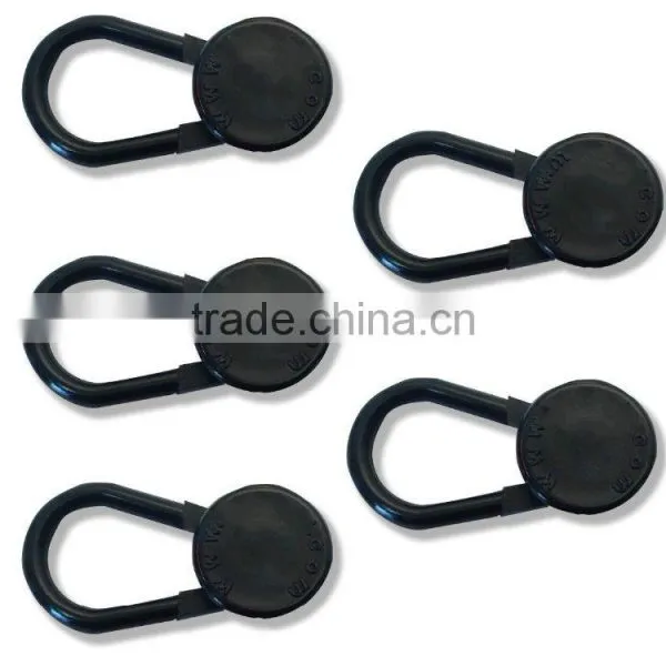 25 Pack Waistband Extender Set -5 White Button,5 Black Button,5 Spring Metal Button,5 Cotton Hook,5 Cotton Button Extenders photo-3