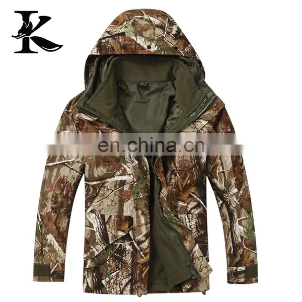 Winter Warm Waterproof 3 in 1 Hunt Coat Men photo-2