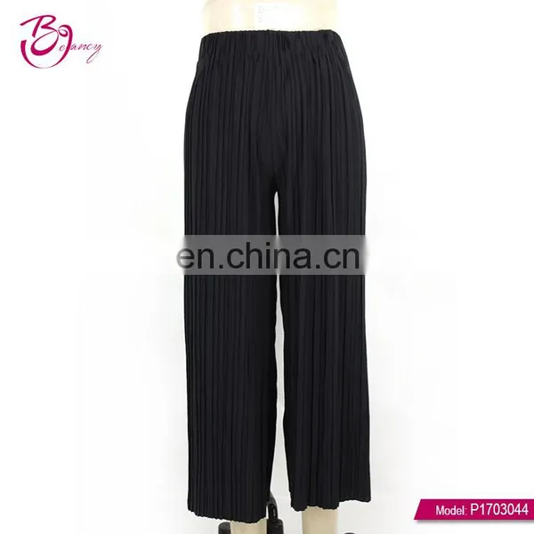 Guangzhou Polyester Fiber Plus Size Women Wholesale Ruffle Pants photo-2