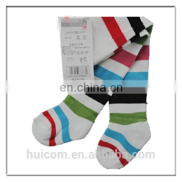 95%cotton 5%spandex Stripe Girls Tights photo-3