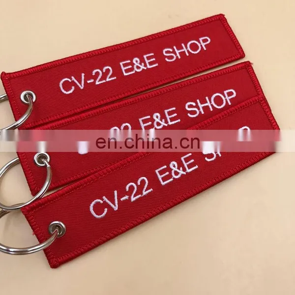 Newest Cheap Embroidery Woven Keychain Manufacturers in China photo-3