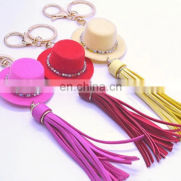 Tassel Key Chain, Genuine Leather Tassel Keychain,Tassel Purse Charm photo-4