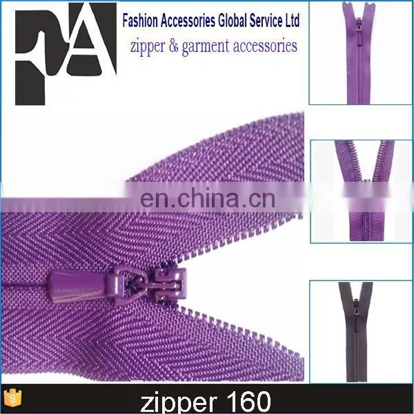 No.3#nylon Zipper Decorative Slider/puller Auto Lock Zipper Closed End Zipper Nylon Zip