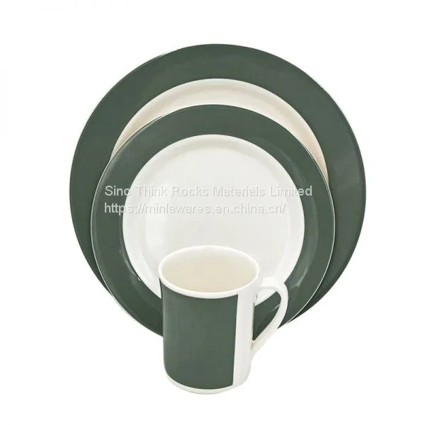 Factory Direct Price Tableware Korean Dinnerware Set Blue Melamine Dinner Party Sets photo-2