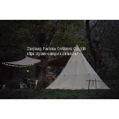 3m Canvas Teepee Tent Canvas Bell Tent Cotton Canvas Tent Supplier Canvas Camping Tents photo-3