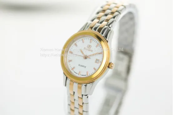 Wholesale Fashion Men Women's Couple Date Stainless Steel Band Analog Quartz Wrist Watch photo-5