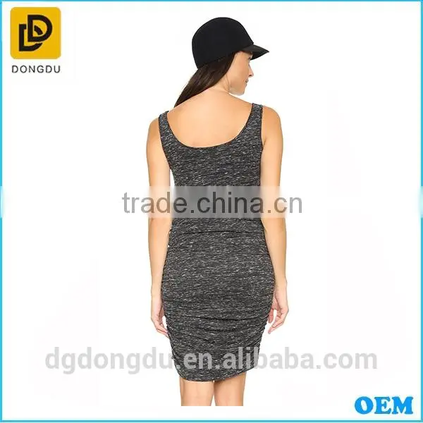 High Quality Marble Pattern Pregnant Women Wear Maternity Casual Dress photo-4