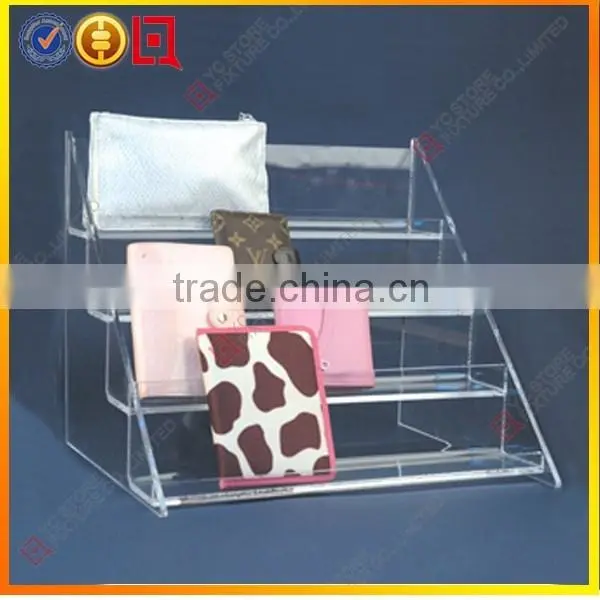 Countertop 3-tier Exquisite Acrylic Purse Rack, Purse Holder, Wallet Display Stand photo-2